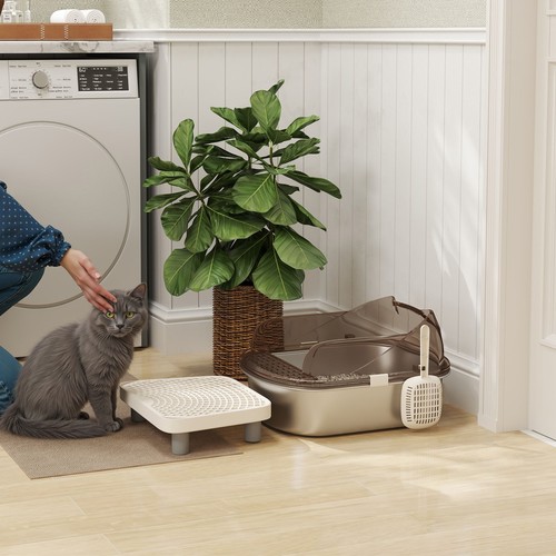 Stainless steel litter box - stainless,