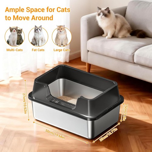 Stainless steel cat - stainless,