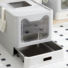 Covered Stainless Steel Litter