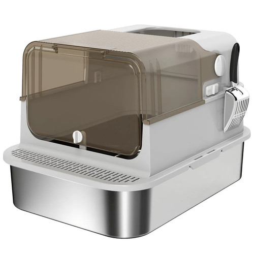 Pawhut xxl stainless - steel, cat