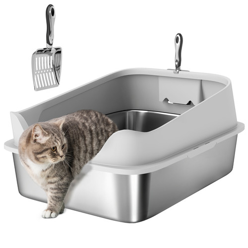 Pawhut xxl stainless steel - xxl, cat