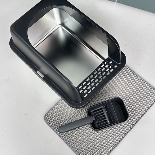 Stainless steel litter box - stainless,