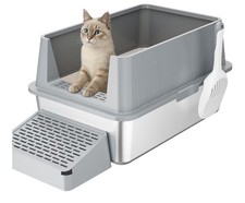 Stainless Steel Cat Litter Box