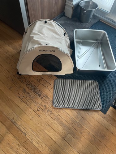 Cat litter tray xxl enclosed - cat,