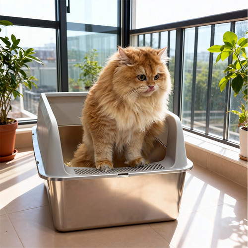 Stainless steel cat - stainless,