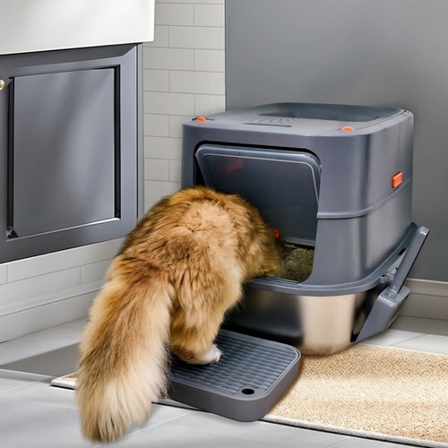Xxl stainless steel cat litter - cat,