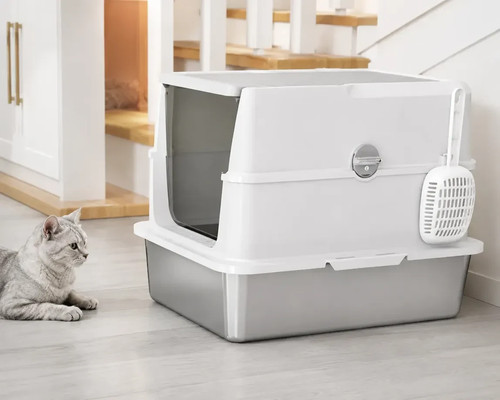Stainless steel cat - xl, litter