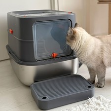 Jumbo Hooded Cat Litter Box