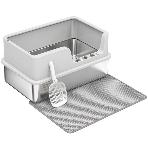 Cat litter tray with - cat,