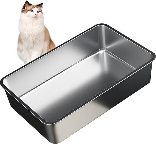 Stainless steel cat litter - cat, box