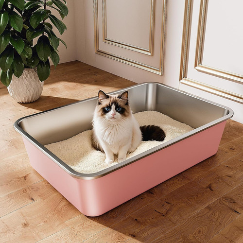 Stainless steel cat - cat, litter