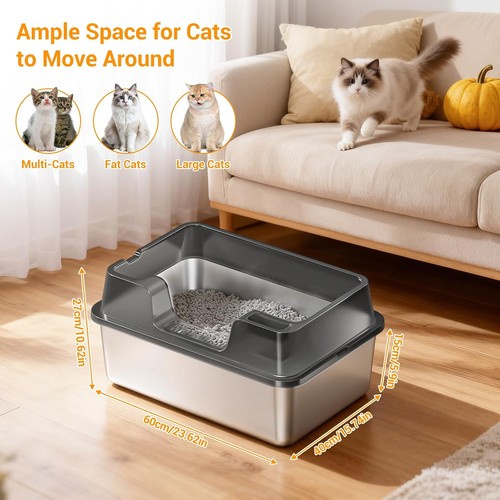Large stainless steel pet - pet, cat