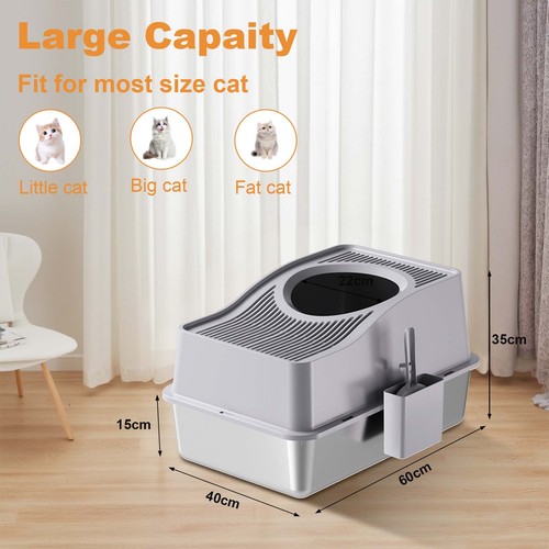 Stainless steel cat litter - cat, box
