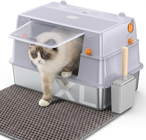 Enclosed cat litter box - xl,