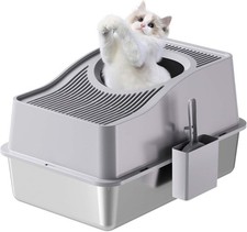 Stainless Steel Cat Litter Box