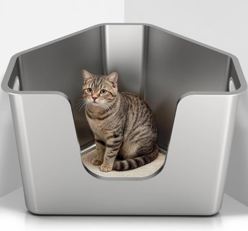 Ptlom stainless steel cat - steel,