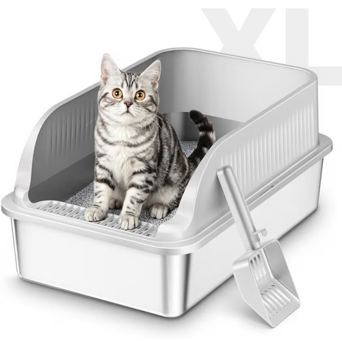 Xxl stainless steel cat litter - stainless,