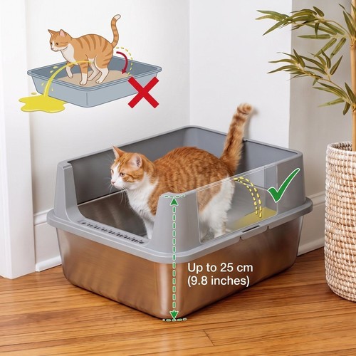 Open stainless steel cat - stainless,