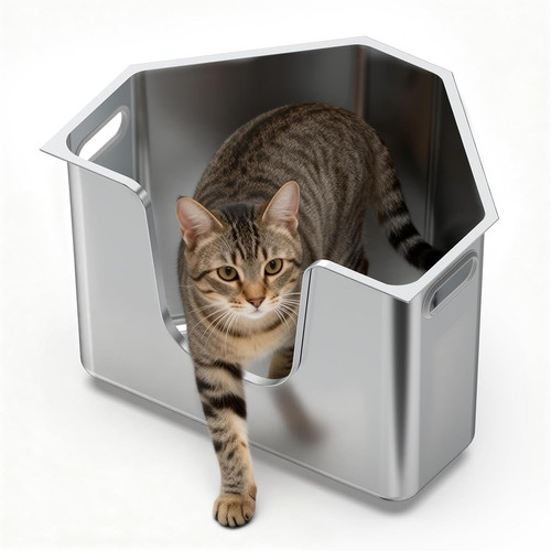 Ptlom stainless steel cat - stainless,