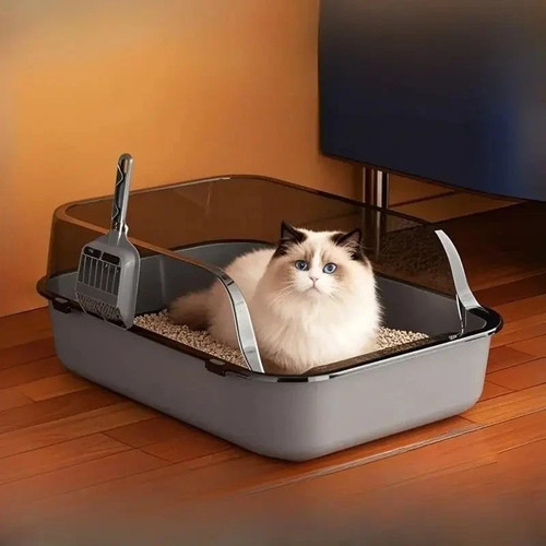 Large stainless steel - stainless, cat