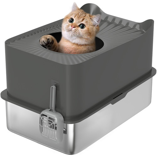 Pawhut stainless steel cat - pawhut,