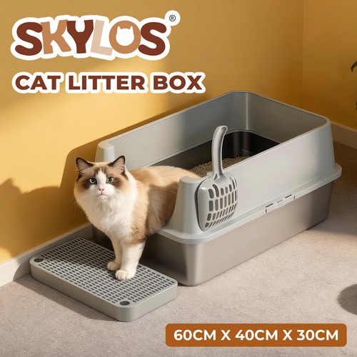 Skylos cat litter box - box, enclosed