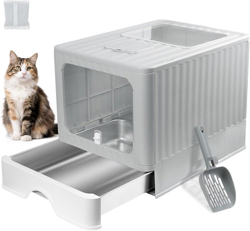 Enclosed stainless steel cat - enclosed,