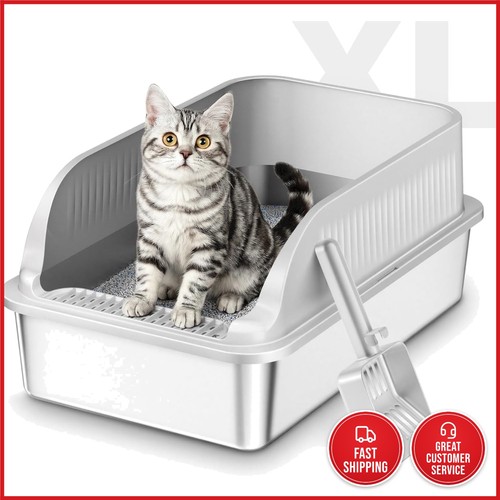 Stainless steel high - sided, cat