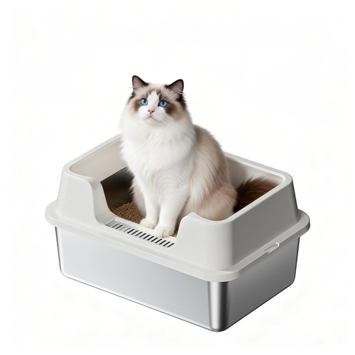 Stainless steel cat litter - steel,