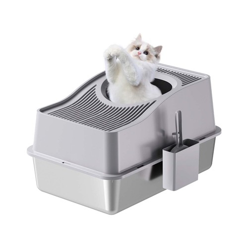 Stainless steel cat litter - steel, box