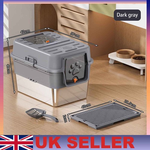 Cat litter box stainless - litter, steel