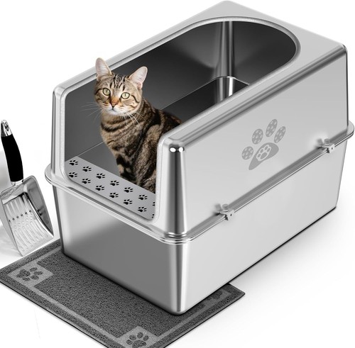 Ptlom enclosed cat litter - litter, tray