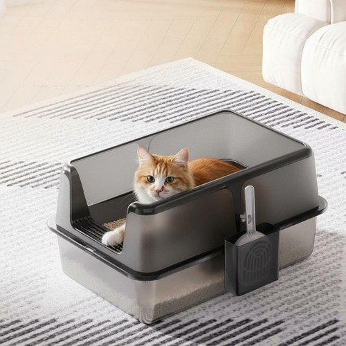 Cat litter box - cat, high