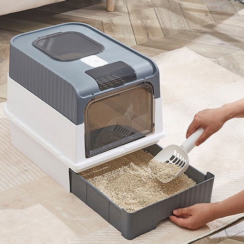 Stainless steel litter box - stainless,