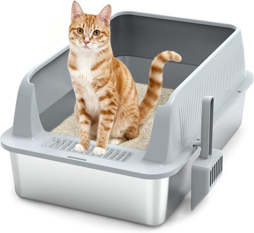 Cat litter tray stainless - tray,, xl