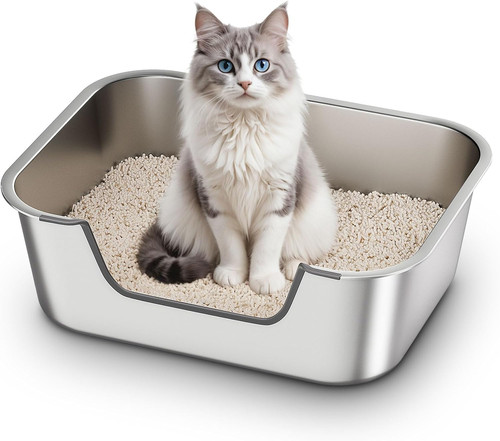 Stainless steel cat litter - cat,