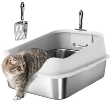 PawHut XL Stainless Steel Cat