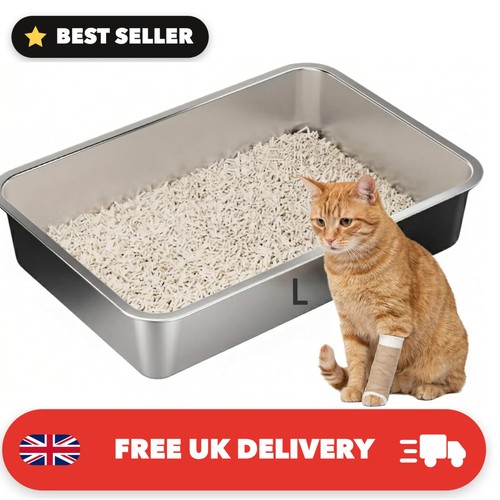 Stainless steel litter box - stainless,