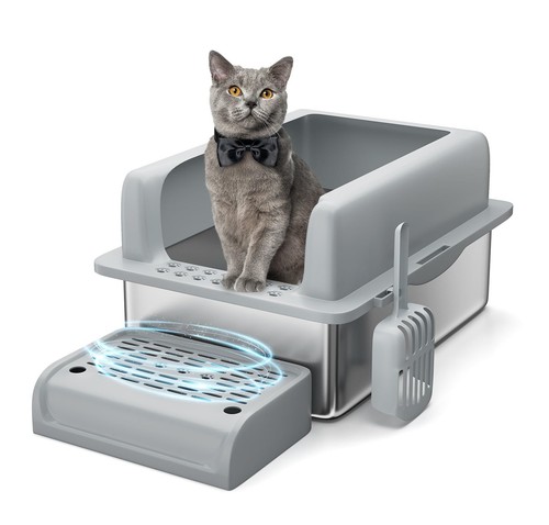 Stainless steel cat litter - cat,
