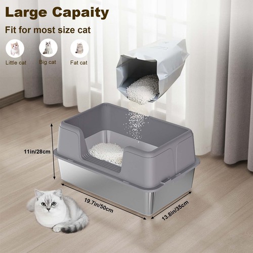 Stainless steel litter - litter, box