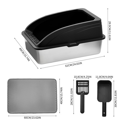 Stainless steel cat litter - steel,