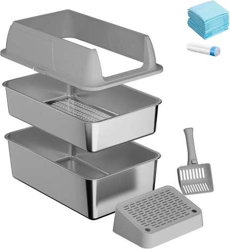 Stainless steel sifting litter - stainless,