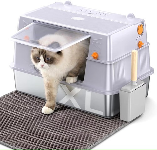 Enclosed cat litter box - xl,